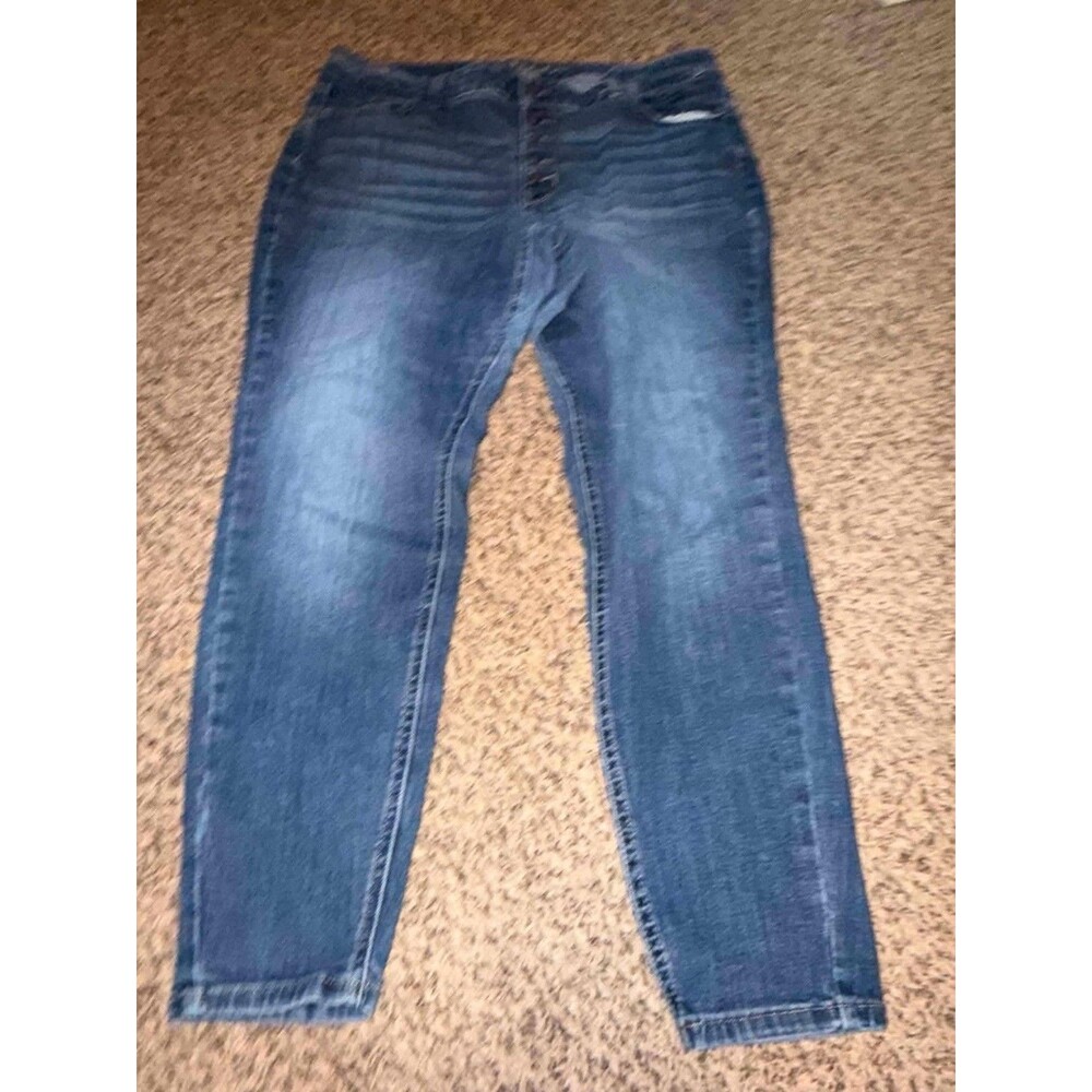 m jeans by maurices High-Rise Curvy Button Fly Skinny Jeans Size M REG